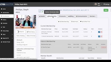 GymMaster Demo - Member Information