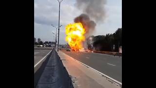 The Other Side Of Electric Vehicle ,Lithium Ion Batteries Exploding After Accident In Kuala Lumpur.