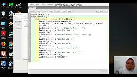 Cara membuat biodata pada aplikasi bluej | Dahlia pebriyanti | X TKJ 2  | #tugaspemrograman |
