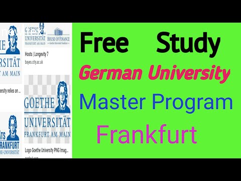 Master of Science in Money and Finance (MSc) Goethe University Frankfurt -Germany-English - Free