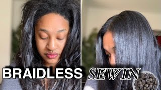 BRAIDLESS SEW-IN TUTORIAL (MICROLINKS) TRANSFORMATION | Microlink Extensions