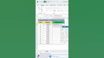 Convert Meter to Kilometer in Excel | Exceltips & Exceltricks | #excel #shorts #viral #exceltips