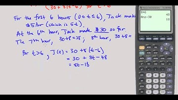 CPM Precalculus 2-156 - Explaining a piecewise defined function based on a real life situation