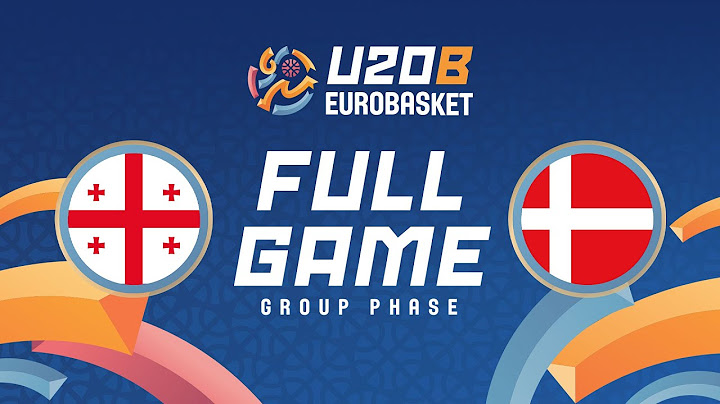 Group Phase | Georgia v Denmark | Full Basketball Game | FIBA U20 EuroBasket 2025 Division B