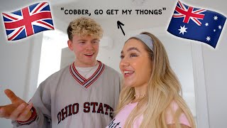 Speaking Australian Slang To My Fiance All Day *HILARIOUS*