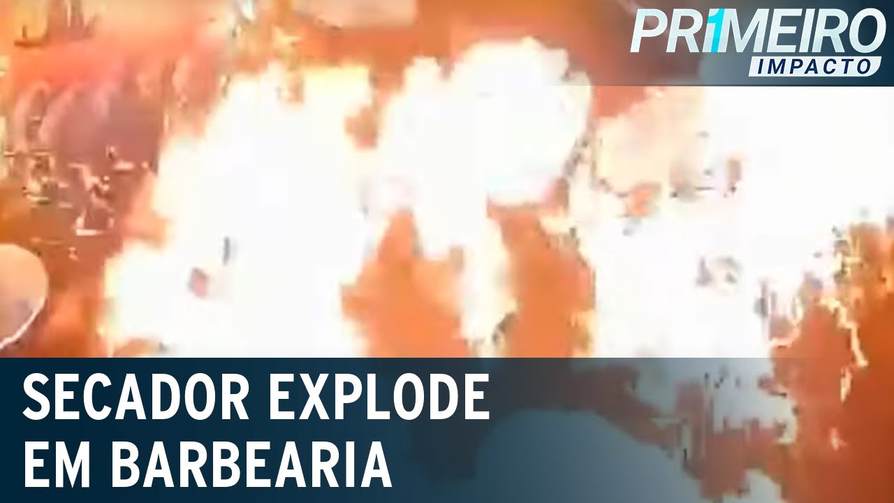 Vídeo: Secador de cabelo explode e cliente fica em chamas - RIC Mais