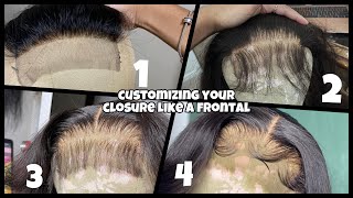 how to BLEACH, PLUCK and CUSTOMIZE a closure like a PRO || wigology pt. 1 #closurewigs #wiginstall