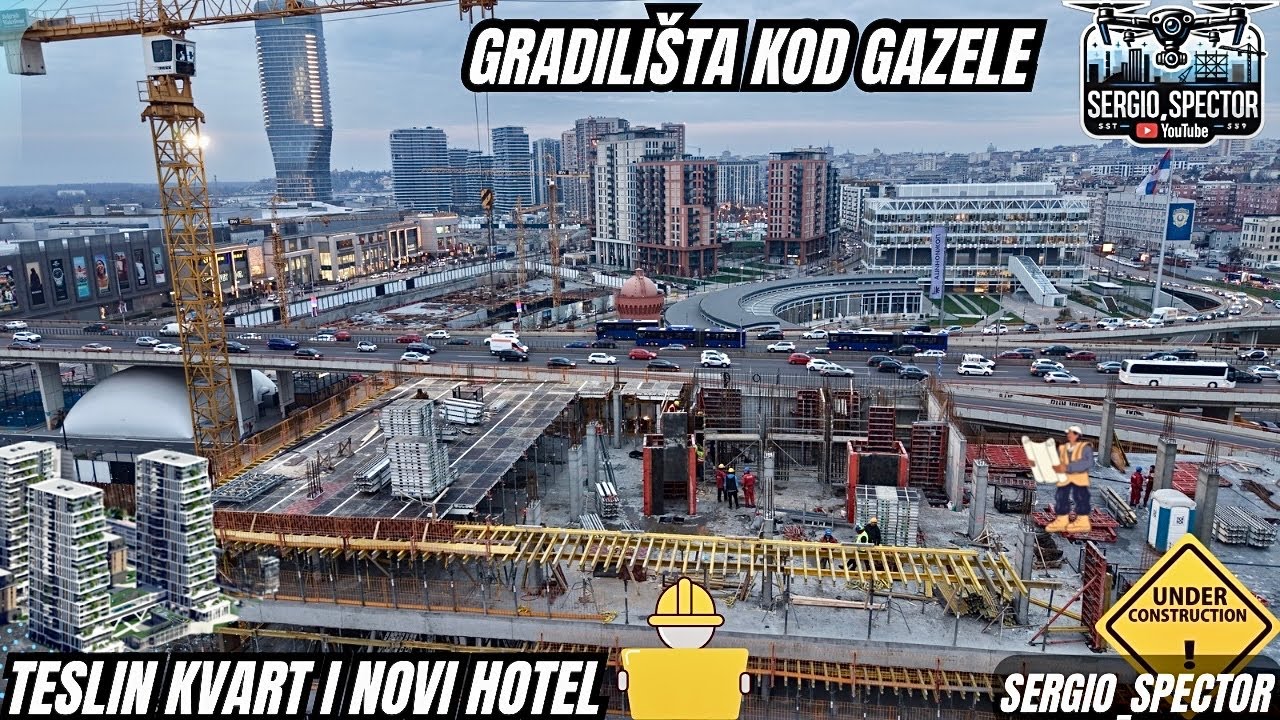 Новый отель рядом с Газелой! Ложионица, Три башни и новая набережная, Белградский железнодорожный...