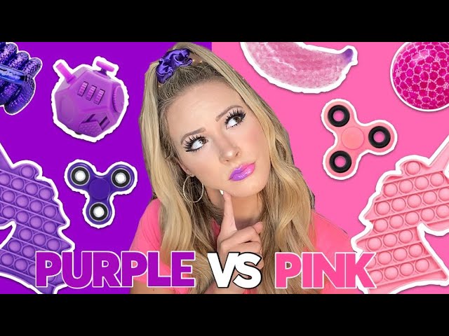 DOUBLE COLOR FIDGET SHOPPING CHALLENGE ~ PURPLE VS PINK 💜💗 - YouTube DOUBLE COLOR FIDGET SHOPPING CHALLENGE ~ PURPLE VS PINK 💜💗 - YouTube