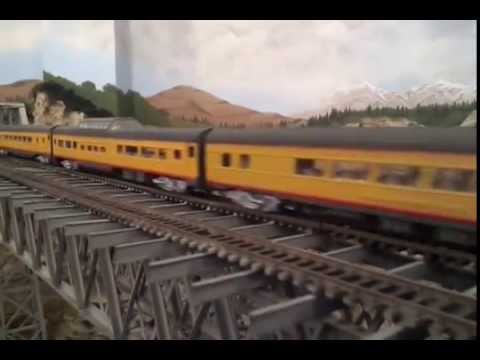 UP Veranda Turbine (with sound) passenger train- OMES HO Layout