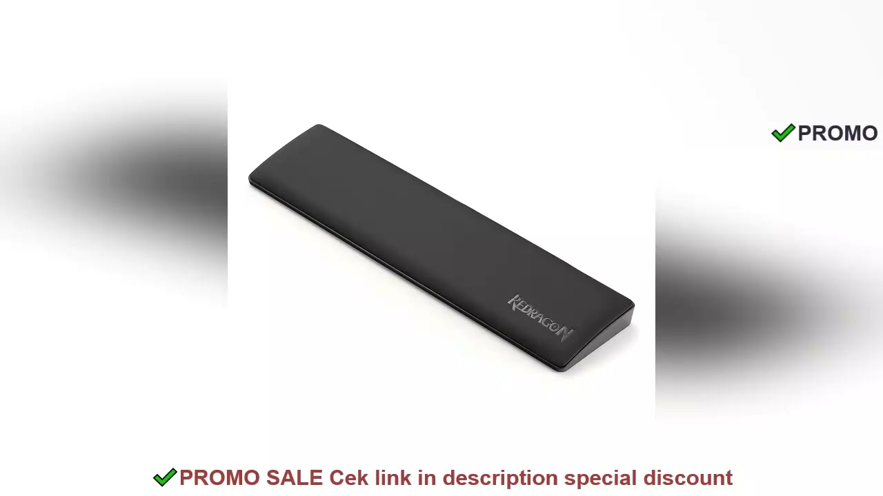 Redragon Gaming Keyboard Wrist Rest Pad, Ergonometric Soft Memory Foam Hand Support Ergonomic Anti-S