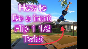 How to do a rudy (front flip one and a half twist)