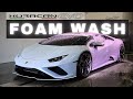 Lamborghini huracan evo foam wash  exterior auto detailing satisfying asmr