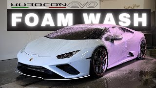 Lamborghini Huracan Evo Foam Wash - Exterior Auto Detailing (Satisfying ASMR) screenshot 1