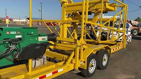 McElroy self loading line tamer trailer ready to install and rent
