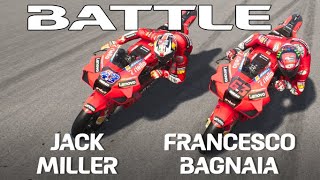 Motogp Battle Ducati Jack Miller Vs Francesco Bagnaia