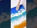 How to waves with toothbrush✨️✨️#acrylicpainting #asmr #satisfying #relaxing #아크릴화