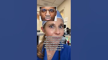 Do you pop pimples? Avoid the danger triangle of the face. #pimples #acne