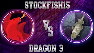 Perfect middlegame!! || Stockfish 15 vs Dragon 3 | chess.com Blitz main league