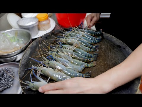 8 Ways to Cooking Live Giant River Shrimp, Top Seafood Restaurant in Taiwan / 頂級胡椒蝦,泰國蝦,活蝦料理製作