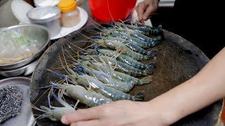 8 Ways to Cooking Live Giant River Shrimp, Top Seafood Restaurant in Taiwan / 頂級胡椒蝦,泰國蝦,活蝦料理製作