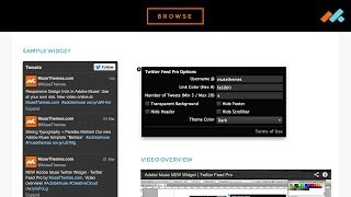 Adobe Muse CC Tutorial - Twitter Feed Pro Widget