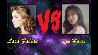 Lara Fabian vs Davichi Lee Haeri 이해리: highnote/belting vocal battle (Bb4 - G5)