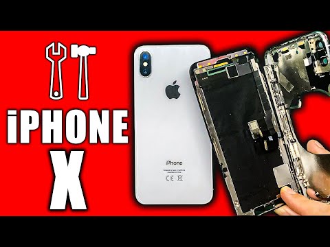 ПАДЕНИЕ АВТОМОБИЛЯ iPHONE X - Замена аккумулятора экрана iPhone X