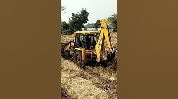 JCB 3DX Stuck in mud Video || SRIKANTH PS
