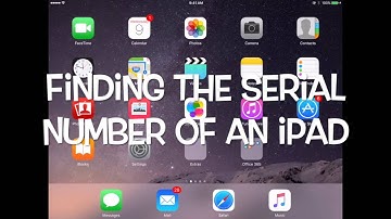 Finding the Serial Number on an iPad