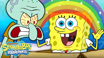 SpongeBob Uses His Imagination 🌈 Idiot Box Full Scene | SpongeBob