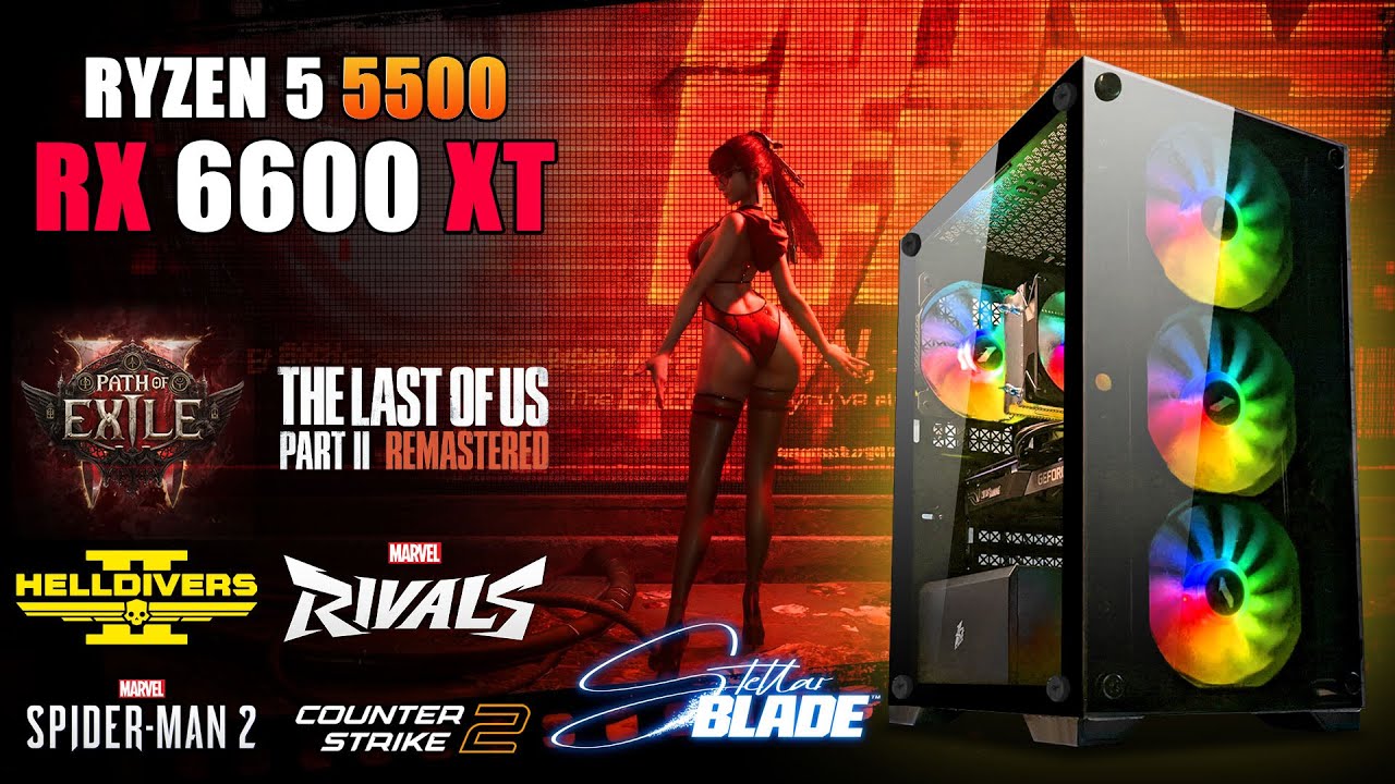 高性能ゲーミングPC RYZEN5 5500 RX6600XT 🎮 Ryzen 5 5500 + RX 6600XT - Потужний ПК для FHD - Огляд