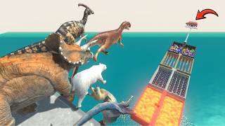 The Ultimate Mountain Jump – Who Will Survive | Animal Revolt Battle Simulator