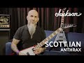 Anthraxs scott ian shows off the x series signature king v kvxt  jackson presents  jackson