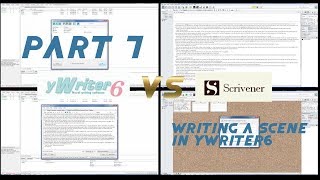 Writing a Scene in yWriter6 (yWriter vs Scrivener Part 7) screenshot 4