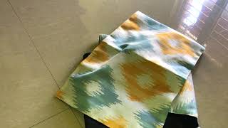 Yellow Teal Digital Printed 4 Seater Table Runner