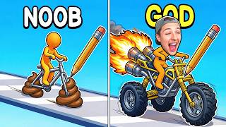 Drawing a GOD Bike in Scribble Car! screenshot 3