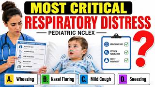 50 NCLEX The Most Critical Respiratory Distress  The Most Missed Pediatric Sign  #2026  #education