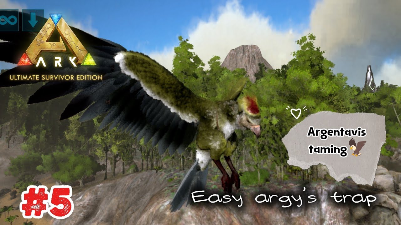 Ark ultimate: The island | [#5] High level argentavis taming-Easy trap for beginners 