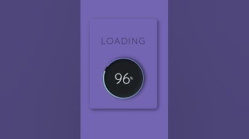 Neumorphism Circle Loader Animation using HTML,CSS & Javascript #shorts #coding