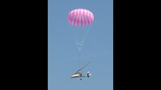 Gyrocopter parachute rescue system or ballistic recovery system [BRS]