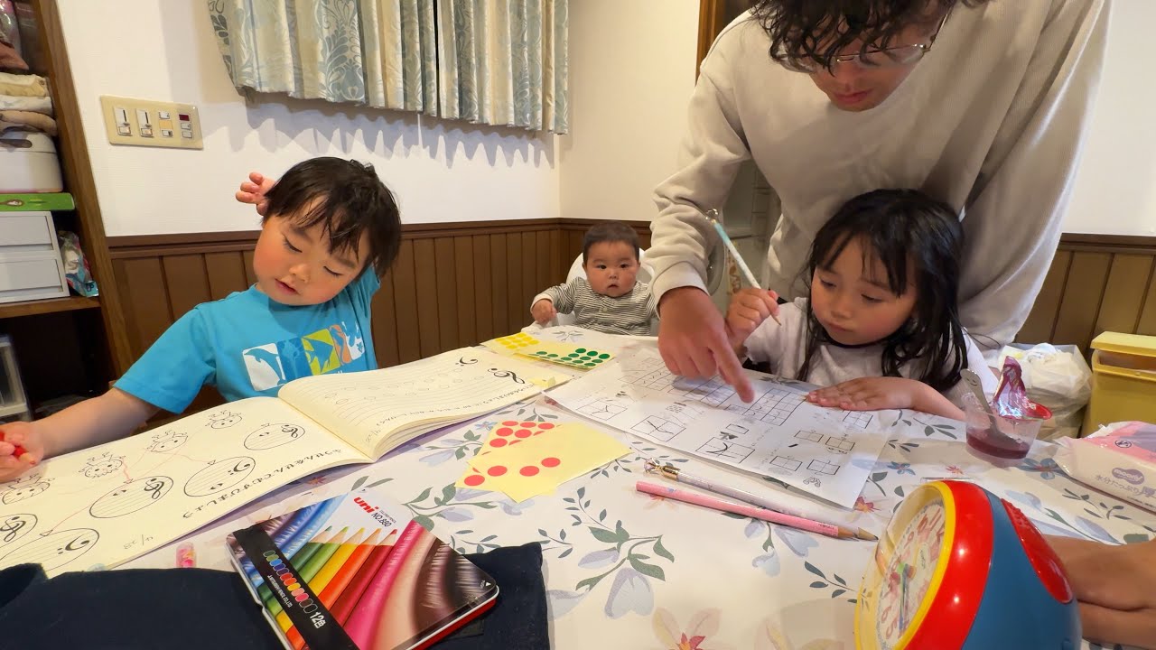 6歳娘、入学後、初めての宿題