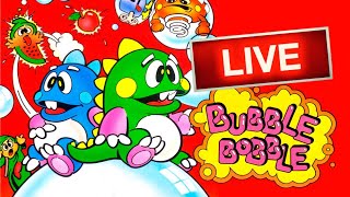Bubble Bobble (NES) AO VIVO - Jogos antigos 