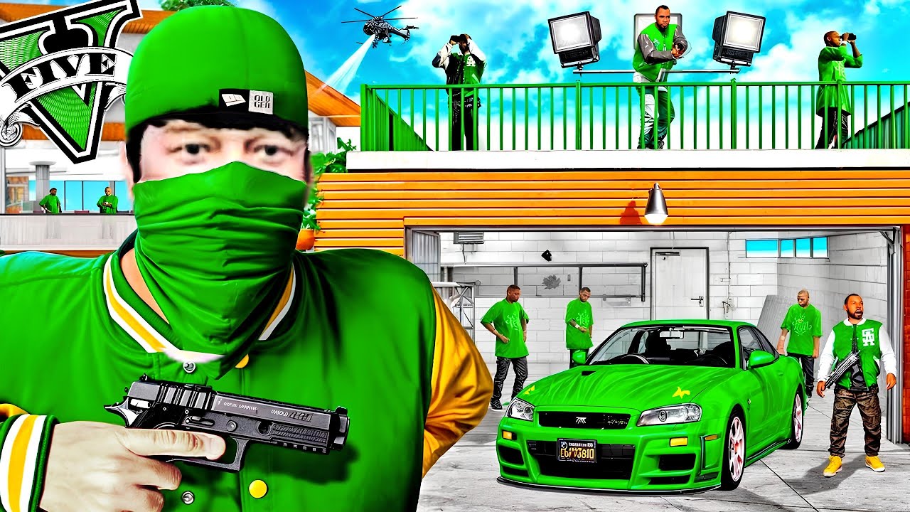 ရပ်ကွက်ထဲက လူမိုက်တွေကို အိမ်ခေါ်တင်ထားခဲ့တယ် | Gang House in GTA V | SMART On Live