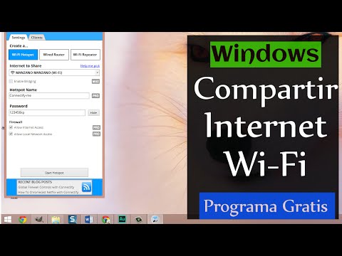 Crear un punto de acceso Wi-Fi con Windows 8.1 - Compartir internet