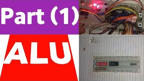 ALU Project _ The main required parts الأجزاء الرئيسية المطلوبة