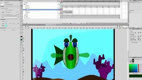Tutorial: Animate an Aquarium with Keyframe based animation in Flash CS6 and Animate CC