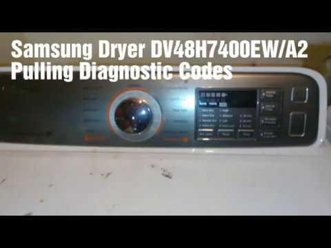 Samsung Dryer Checking Codes - YouTube