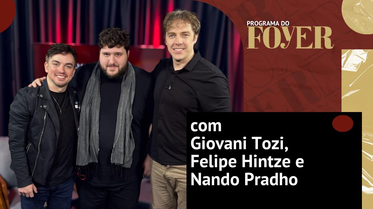  Com Giovani Tozi, Felipe Hintze e Nando Pradho - Aqui Jazz - Programa do Foyer