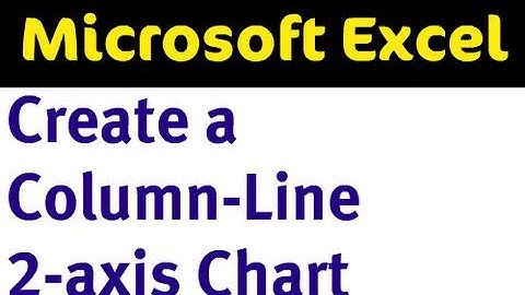 Column-Line 2-Axis Chart in Excel 2007